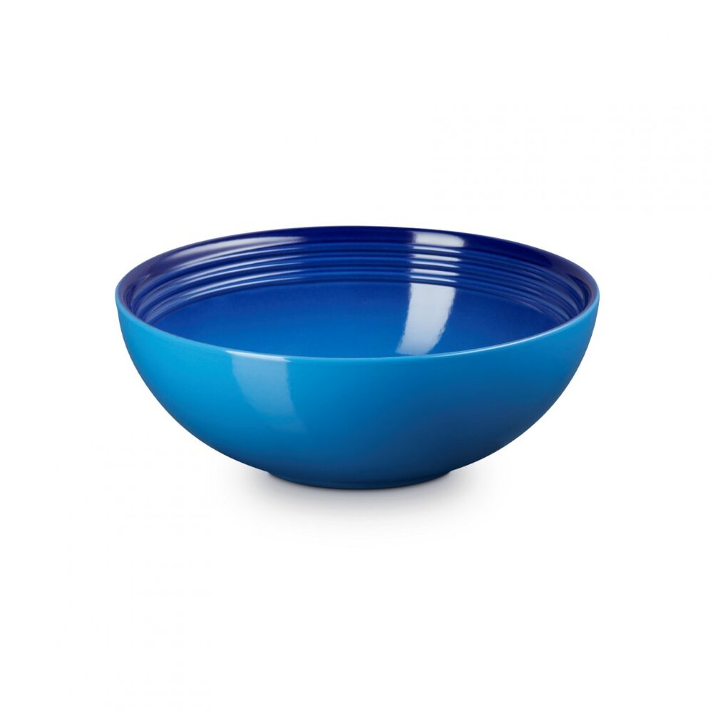 Le Creuset Stoneware Vancouver Serving Bowl 24 cm 2.2 L Azure Blue NEW